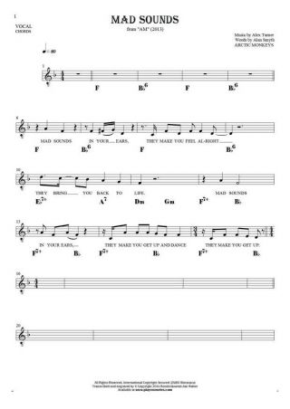 Mad Sounds - Notes, lyrics and chords for solo voice with accompaniment
