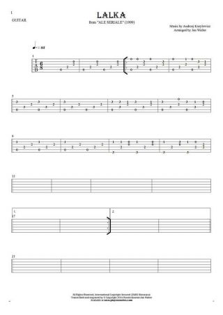 The Doll - Tablature for guitar solo (fingerstyle)