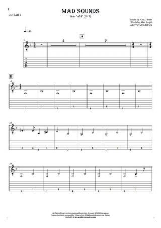 Mad Sounds - Notes and tablature for guitar - guitar 2 part