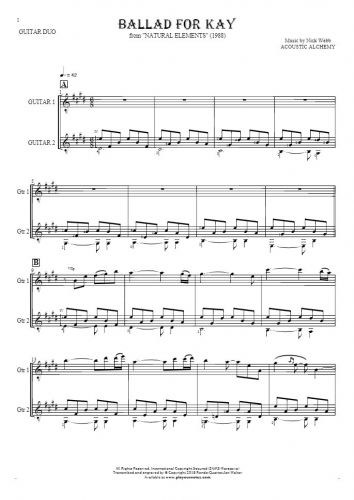 Ballad For Kay - Score