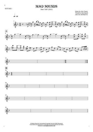 Mad Sounds - Notes for guitar - guitar 1 part