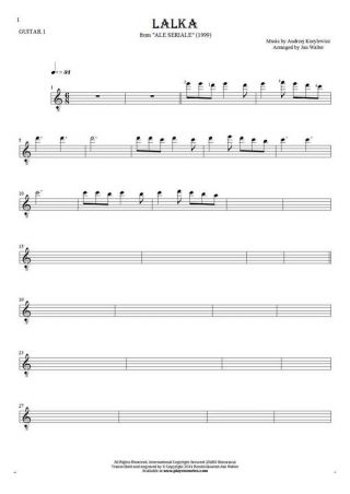 The Doll - Notes for guitar - guitar 1 part