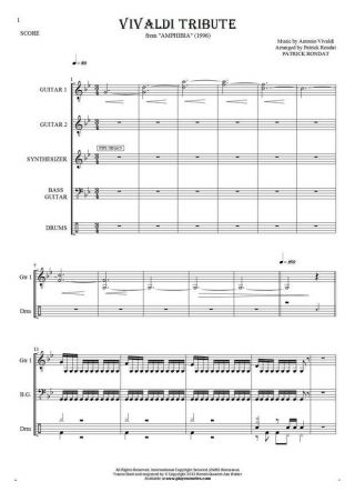 Vivaldi Tribute - Score